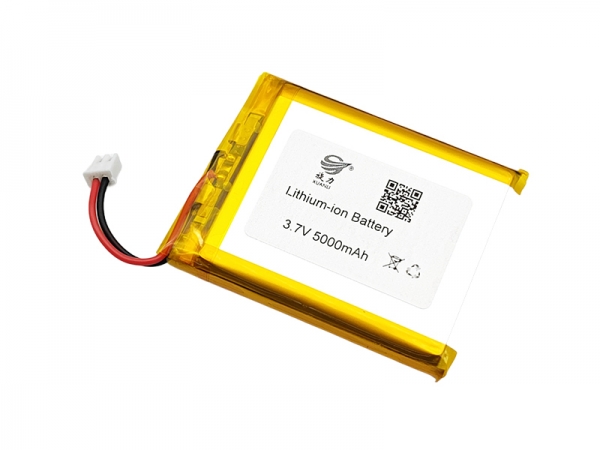 3.7V polymer lithium battery: 955465 3.7V 5000mAh, wire length 35mm